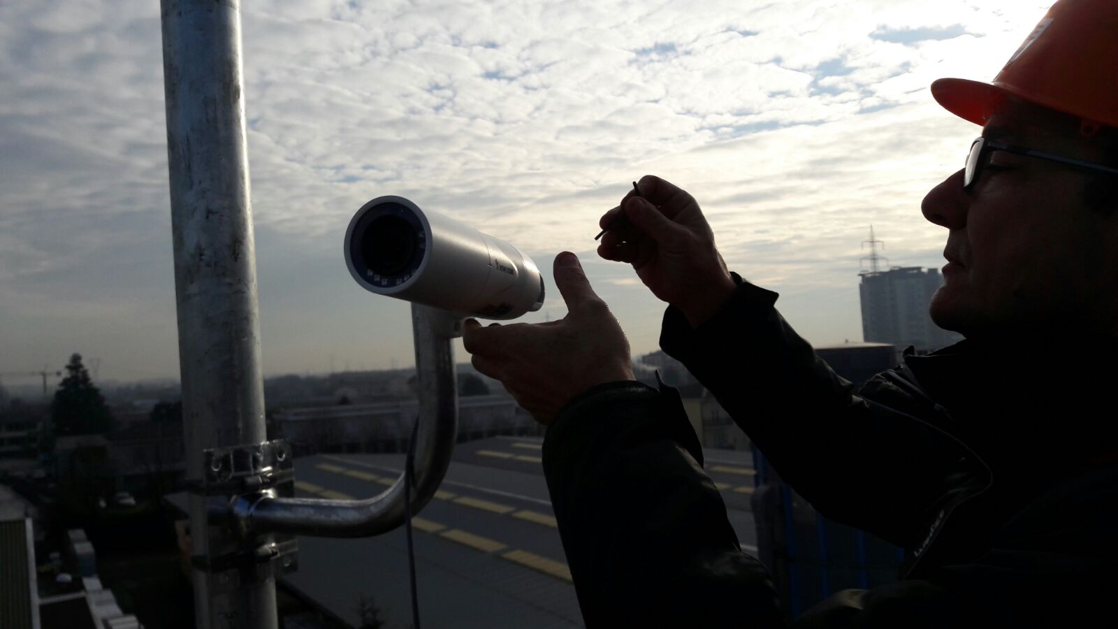 installazione telecamera